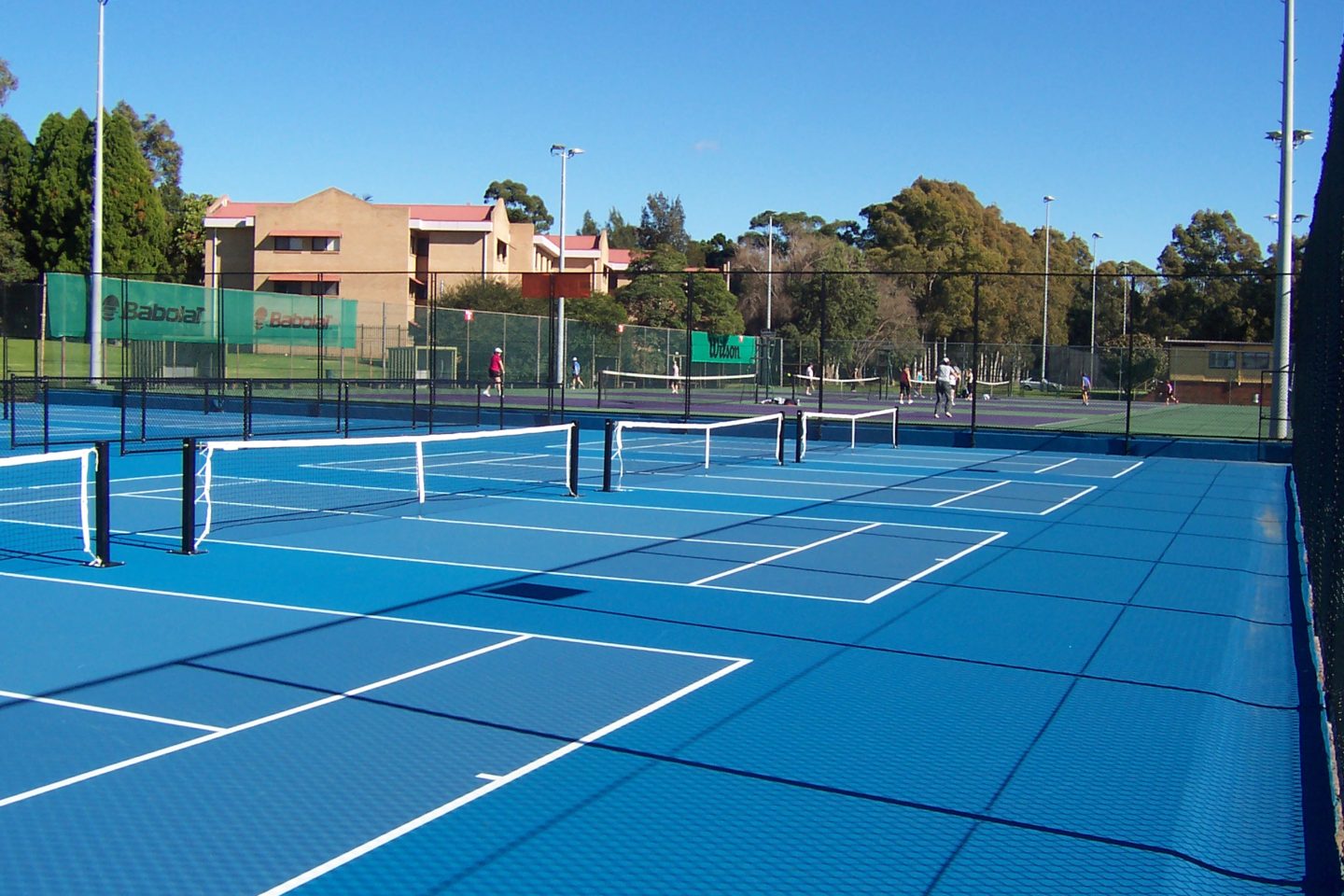Beaton Park Hot Shots Synthetic Sports Group Cushioned Acrylic Tennis Court