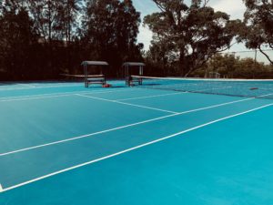 Synthetic Sports Group Laykold Surface Tennis Court Newington College