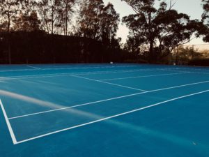 Synthetic Sports Group Newington College Laykold Surface tennis court