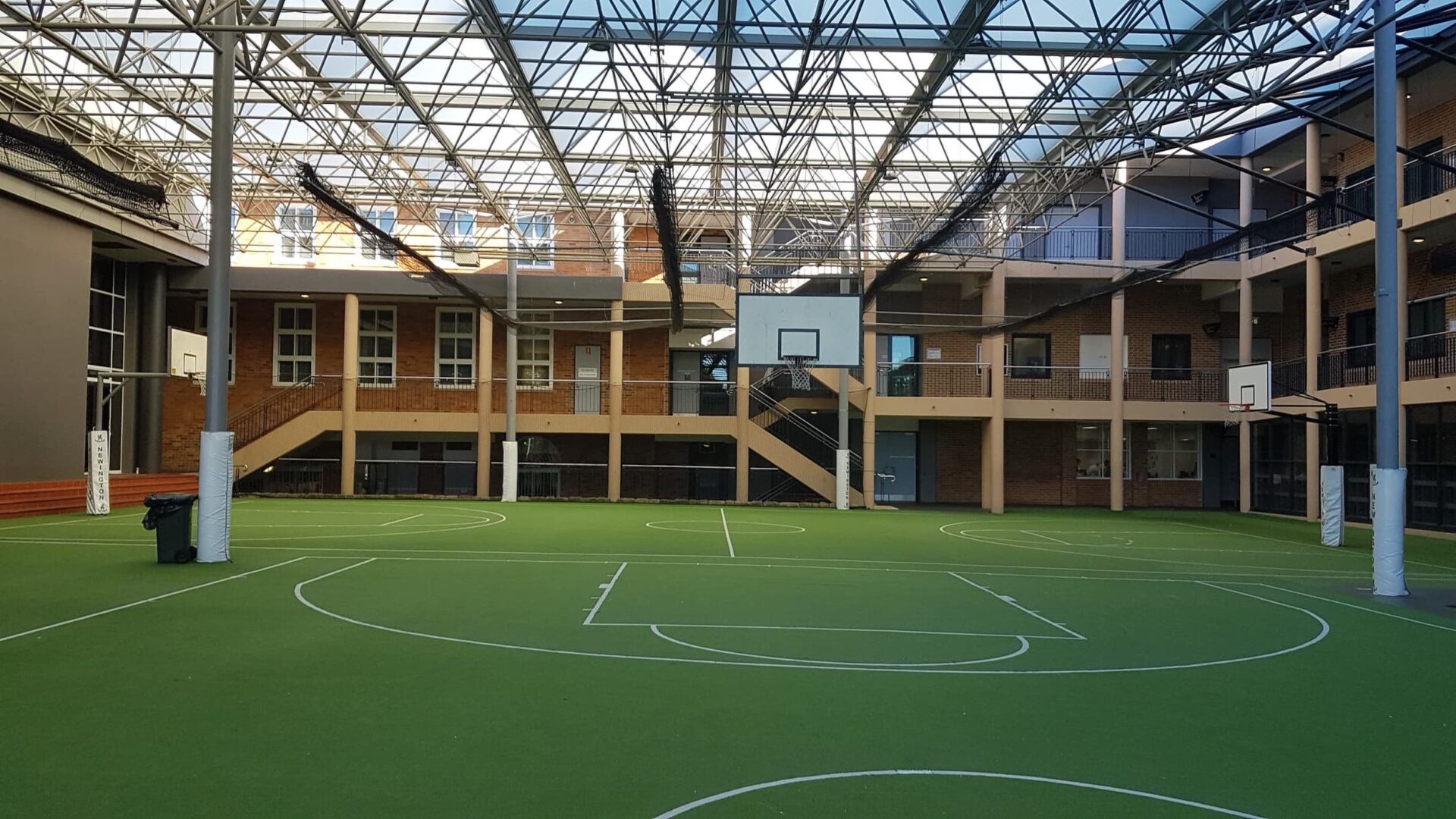 Newington College New Basketball court by Synthetic Sports Group
