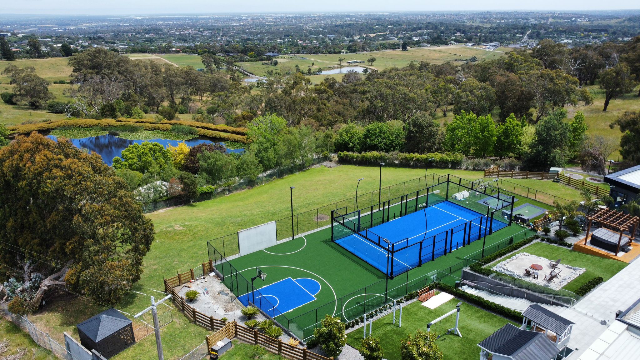 Padel Court, Basketball Key, Futsal and Cricket Pitch Installation Synthetic Sports Group